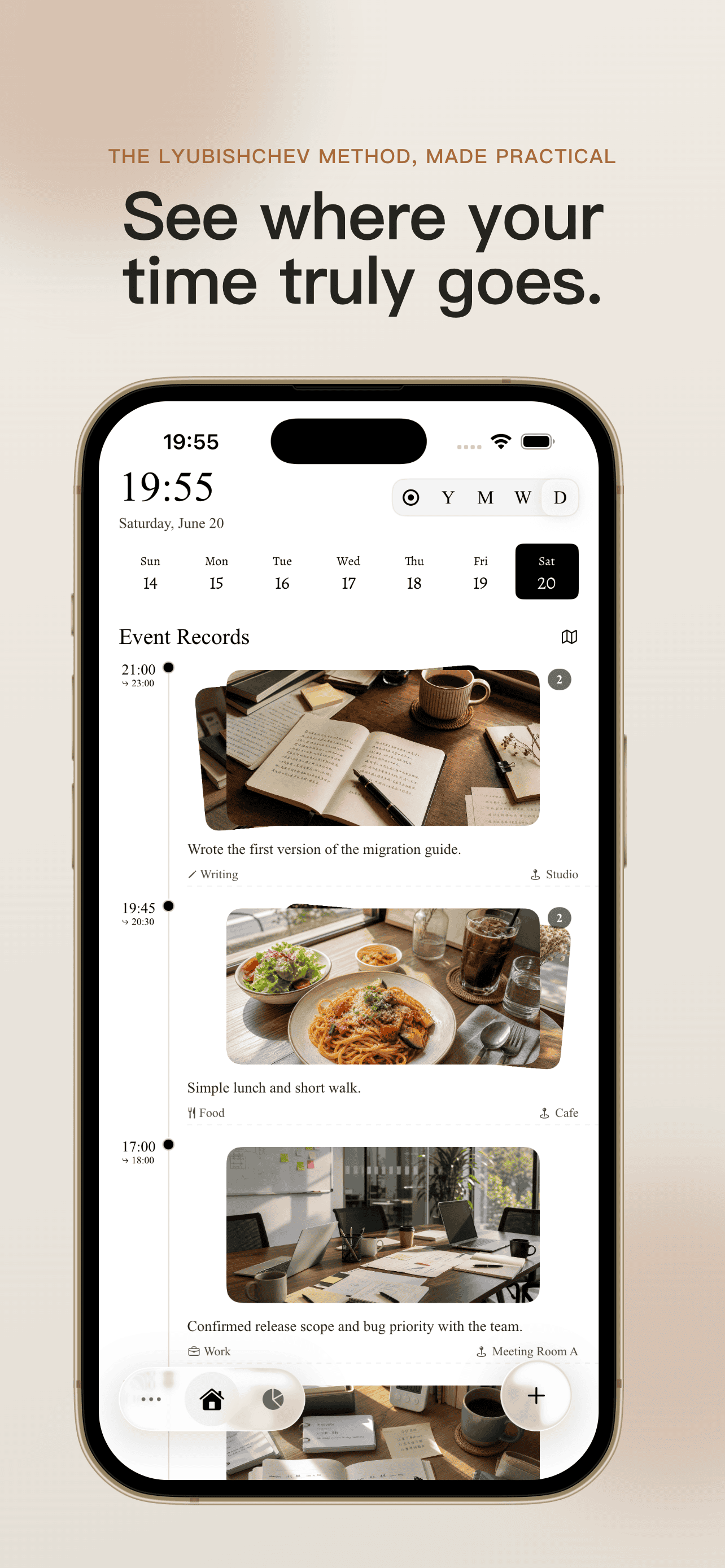 TimeFlow app interface preview